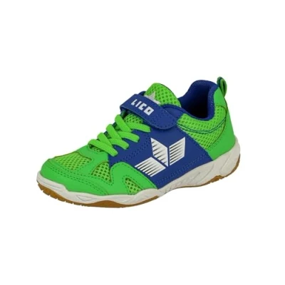 Afbeelding van LICO Schuhe Sport VS Sneakers laag voor kinderen, Maat: 27, Grün/blau Imitatieleer/ textiel