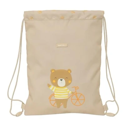Afbeelding van Rugtas met Koordjes Safta Osito Beige 26 x 34 1 cm