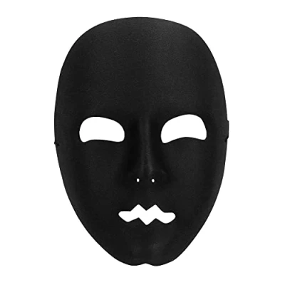 Afbeelding van Boland Gezichtsmasker Mime Zwart Volwassenen Goochelaar Grappig Fout