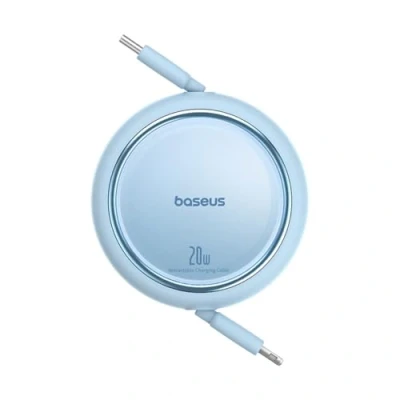 Afbeelding van Baseus Free2Pull Oprolbare USB C naar Lightning Kabel 20W PD 1M Blauw