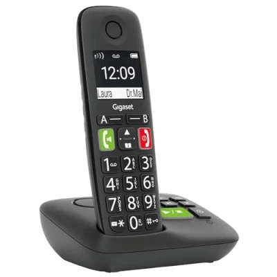 Image de Gigaset E290A Téléphone sans fil système de répondeur avec ID d&#039;appelant ECO DECT\GAP noir