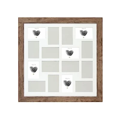 Afbeelding van Deknudt Frames fotolijst S48SH3 P16 bruine houttint 16x 10x15 cm