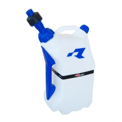 Afbeelding van R Tech R15 15 Liter Benzinetank Met Snelvuldop Wit / Blauw