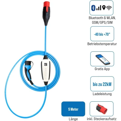 Afbeelding van NRGkick laadkabel 5m GSM/SIM inclusief 32A adapter