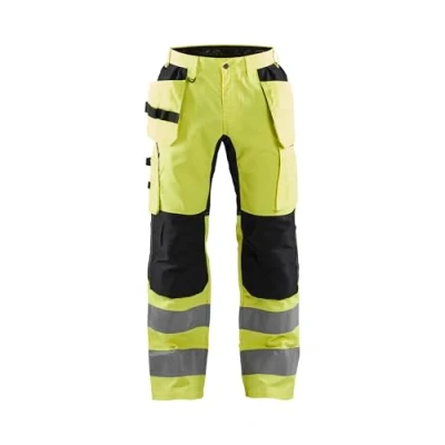 Afbeelding van Blaklader 1552 Reflecterende Werkbroek Stretch Geel/Zwart