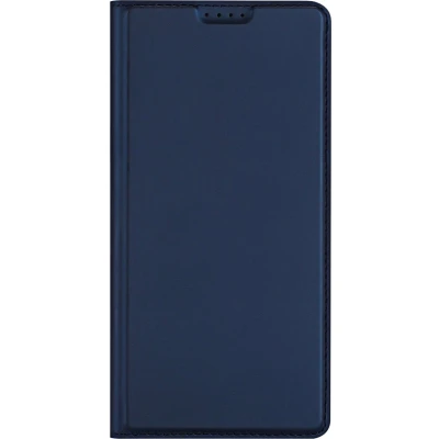 Afbeelding van Dux Ducis Hoesje Geschikt voor OnePlus 13 Met Pasjeshouder Slim Softcase Bookcase Donkerblauw