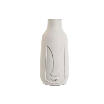 Afbeelding van Vaas Home ESPRIT Wit Mangohout Modern Gezicht 15 x 30 cm