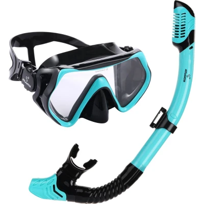 Afbeelding van Atlantis Borneo Combo Snorkelset Black White Multicolour Duikbrillen &amp; Snorkels