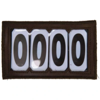 Afbeelding van Kentucky Startnummers Velcro PVC Bruin