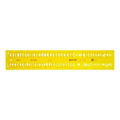 Image de Aristo AR 5301/7 Gabarit de lettre 7mm profil en H Ecriture B Hétéro