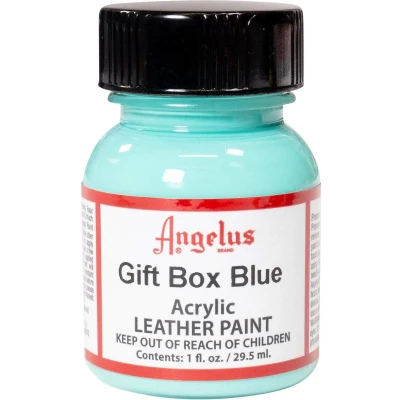 Afbeelding van Angelus Leather Acrylic Paint textielverf voor leren stoffen acrylbasis Gift Box Blue 29,5ml