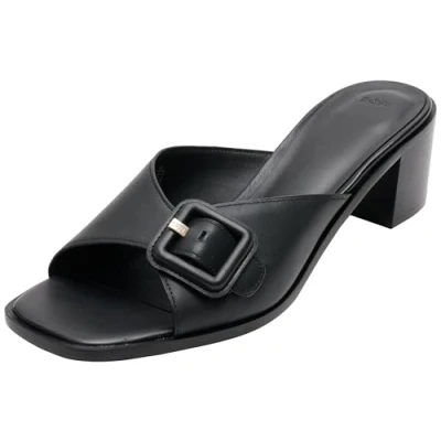 Afbeelding van BOSS Charlize_mule50_vcbk, Mules pour femme, Noir, 37 EU