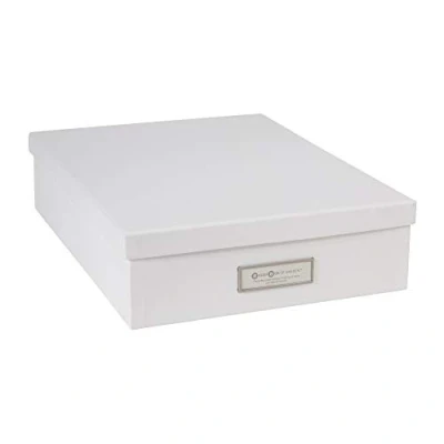 Afbeelding van Bigso Box of Sweden 945145541 opbergdoos, DIN A4, vezelplaat, wit, 35 x 26 8,5 cm