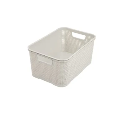 Afbeelding van BranQ Universele Rotan Mand Home essential 7L Kunststof Wit