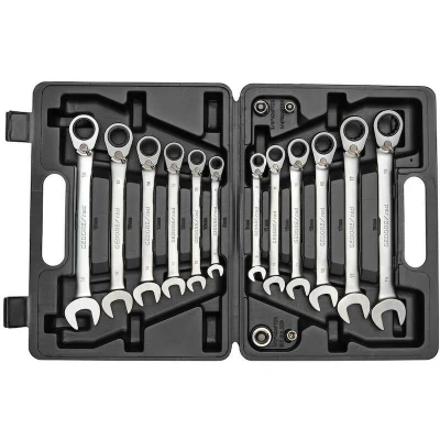 Afbeelding van Gedore RED R07203016 16 delige Ringratel steeksleutelset met adapters
