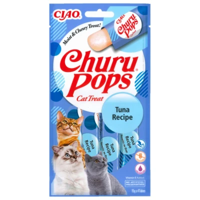 Afbeelding van Inaba Churu Pops Kattensnack Tonijn 15 g 4 stuks