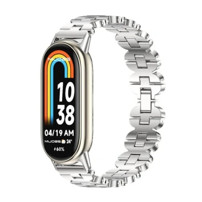 Afbeelding van Stalen armband Zilver Xiaomi Smart band 8 RVS