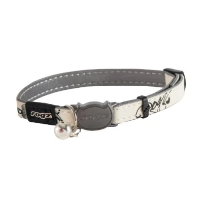 Afbeelding van Rogz Kattenhalsband GlowCat Black Jumping Cat