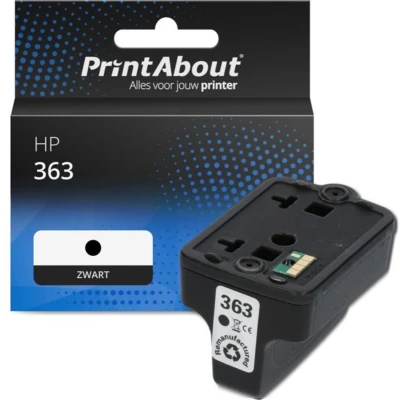 Afbeelding van Huismerk HP 363 (C8721EE) Inktcartridge Zwart
