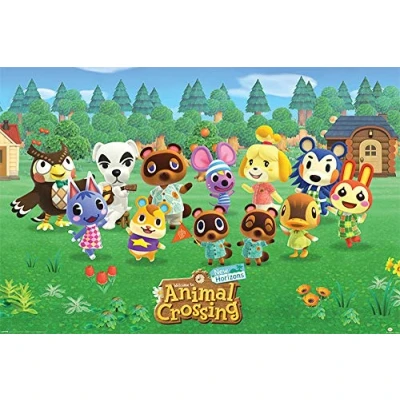 Afbeelding van Pyramid Poster Hole In The Wall Animal Crossing Maxi 61 X 91.5 Cm Multicolor