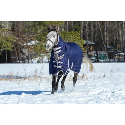Image de Weatherbeeta Med Turnout Plus Combo Neck Comfi 220g Navy 145/195