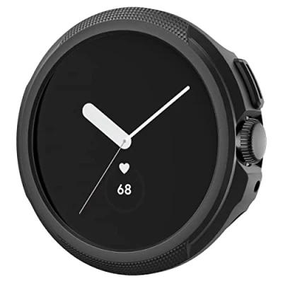 Afbeelding van Spigen Liquid Air Beschermhoes compatibel met Google Pixel Watch 3 41 mm (2024) / 2 (2023) (2022), mat zwart