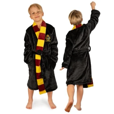 Afbeelding van Wizarding World Harry Potter badjas voor kinderen, cadeau, meisjes, jurk, jongens, slaapkamer, 3 maten,