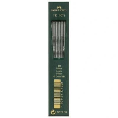 Image de Faber Castell mines TK 9071, noir foncé, dureté: HB, 2mm