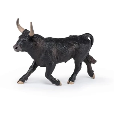 Afbeelding van Papo Handgeschilderde Figuurtjes Boerderij Vrienden Stier Camargue 51182 Verzamelbaar voor kinderen Geschikt jongens en meisjes Vanaf 3 jaar