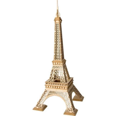 Afbeelding van Robotime 3d puzzel Eiffeltoren 23 Cm Hout Naturel 122 delig