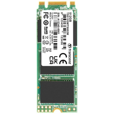 Afbeelding van Transcend MTS602M 512 GB SATA M.2 SSD 2260 harde schijf III Industrial TS512GMTS602M