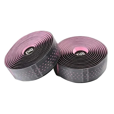 Afbeelding van VOANZO stuurband, fietsstuurband, mountainbike, leren band voor racefiets, stadsfiets (roze)