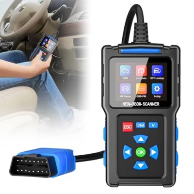 Afbeelding van HOSPAOP OBD2 diagnoseapparaat voor de auto, foutlezer, alle OBD II voertuigen, 9 modi, 13 talen, One Touch I/M, spanningsdetectie, foutcodelezer