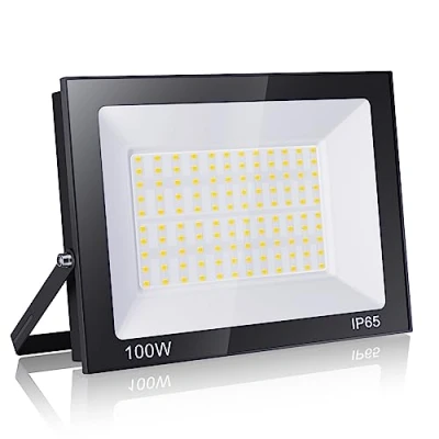 Afbeelding van loyal led koplamp, 100 W, 10.000 lm, superhelder, spot voor buiten, 6000 K, koudwit, veiligheidsverlichting, IP65, waterdicht, veiligheidslicht, terras, tuin, garage, binnenplaats