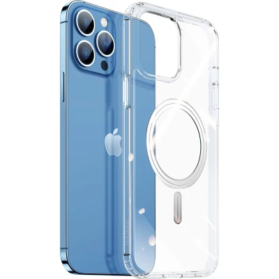 Afbeelding van Dux Ducis Telefoon hoesje geschikt voor iPhone 13 Pro Max met Apple magnetische ring &amp; oplaadfunctie Clin series TPU Back Cover Transparant