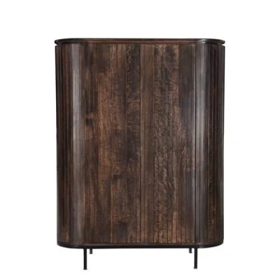 Afbeelding van Noor wandkast 150 cm hout walnoot bruin
