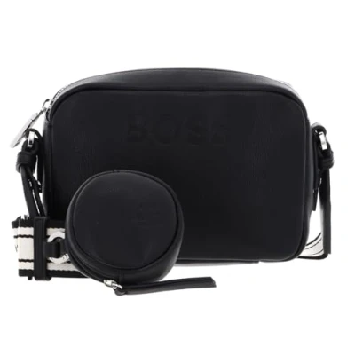 Afbeelding van BOSS Addison Crossbody Schoudertas, Dames, Maat: One Size, Black