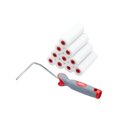 Afbeelding van ProDec 11 stuks mini verfrollen schuim met hoge dichtheid frame voor glanzende en gesatineerde verf 10,2 cm