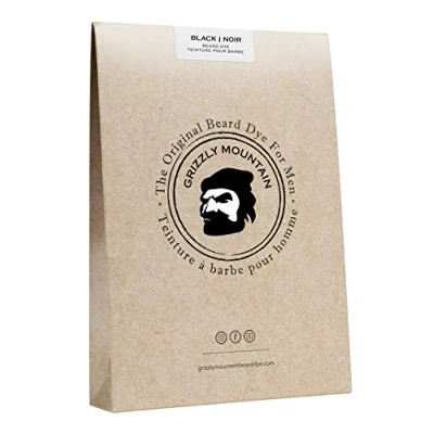 Afbeelding van Grizzly Mountain Beard Dye Biologische en natuurlijke zwarte baardverf
