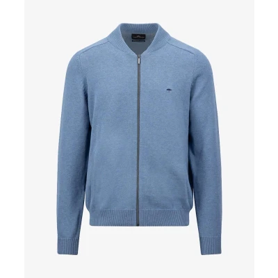 Afbeelding van FynchHatton Vest Effen Licht blauw L