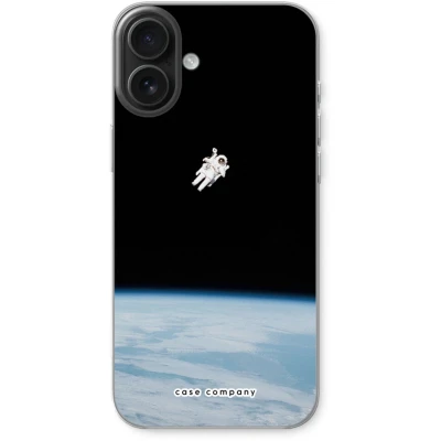 Afbeelding van Case Company® hoesje geschikt voor iPhone 16 Plus Alone in Space Soft Cover Telefoonhoesje Bescherming aan alle Kanten en Schermrand