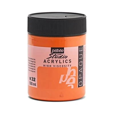 Afbeelding van Pébéo acrylverf Fine Studio oranje cadmiumoranje imitatie 500 ml