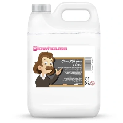 Afbeelding van The Glowhouse Hoogwaardige wasbare PVA lijm 5 liter milieuvriendelijke voor knutselen kleeflijm (5 (helder))