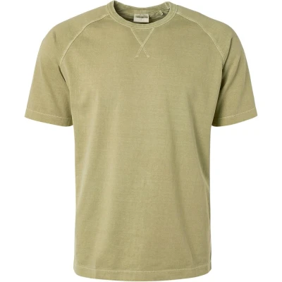Afbeelding van No Excess T Shirt Olijfgroen maat L Heren met Regular fit Pasvorm Katoen Suitable Herenkleding