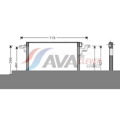 Afbeelding van Ava Cooling Airco condensor MS5270