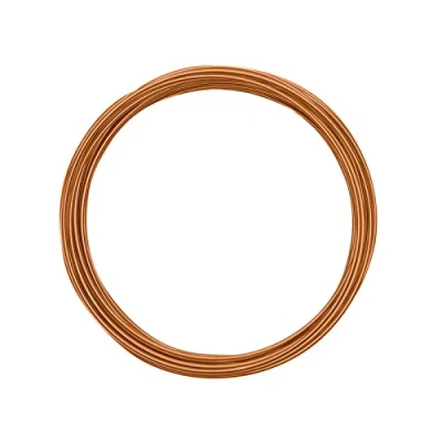 Image de Vaessen Creative Fil Aluminium Orange 5 m x 1,5 mm Souple Saffron pour Loisirs Créatifs, Perlage et Bijoux