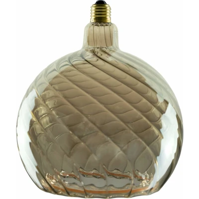 Afbeelding van LED Floating Globe 200 twisted smokey grau E27 300Lm
