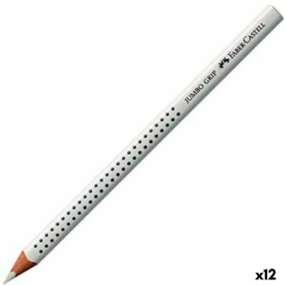 Afbeelding van Kleurpotloden Faber Castell Jumbo Grip Wit (12 Stuks)