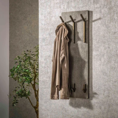 Afbeelding van Nowi kapstok 2x3 haken hoog brons antiek