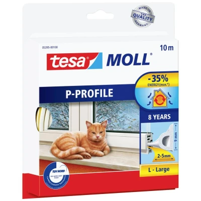 Afbeelding van tesa P PROFILE 05395 00100 00 Afdichtingstape tesamoll Wit (l x b) 10 m 9 mm 1 stuk(s)